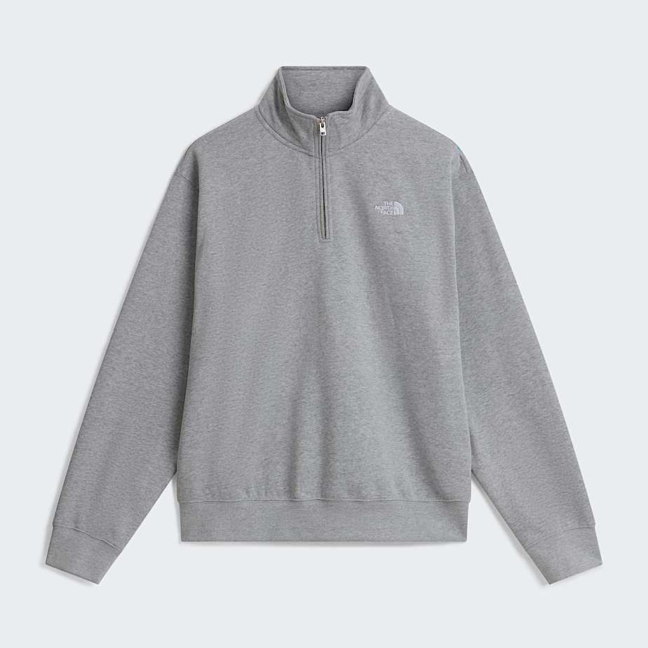 Mens Essential Simple Dome Relaxed 14 Zip Sweatshirt TNF ALT30
