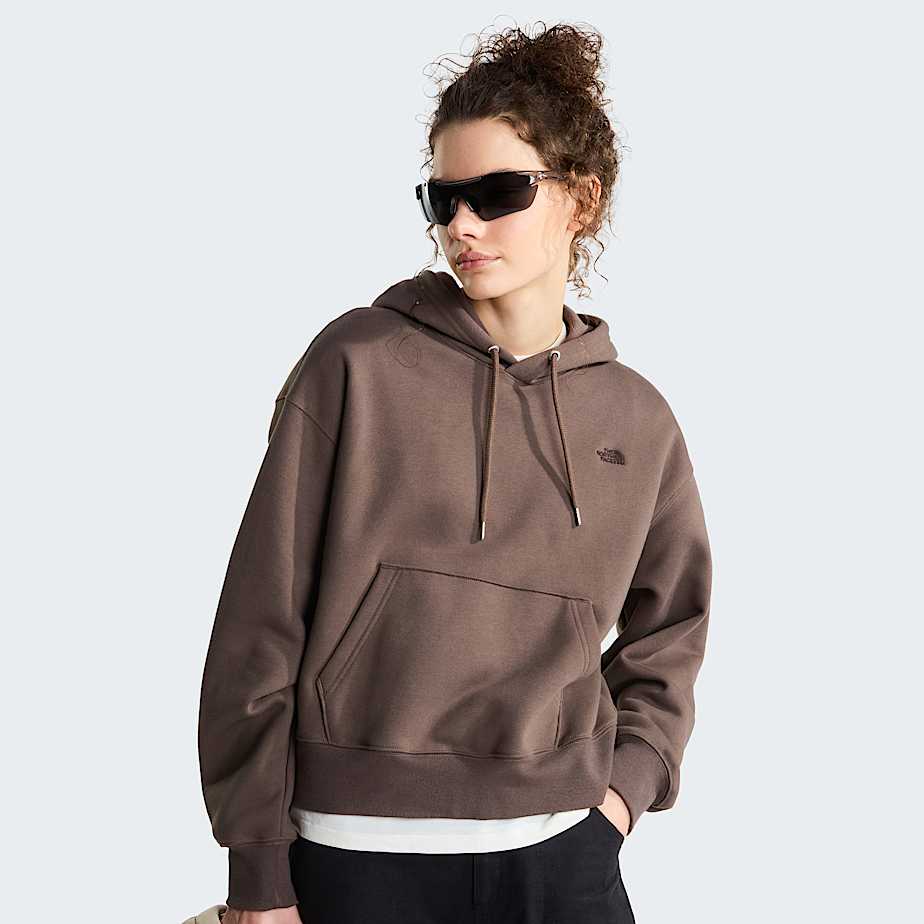 Felpa con cappuccio oversize TNF Essential Simple Dome Boxy da donna TNF ALT6
