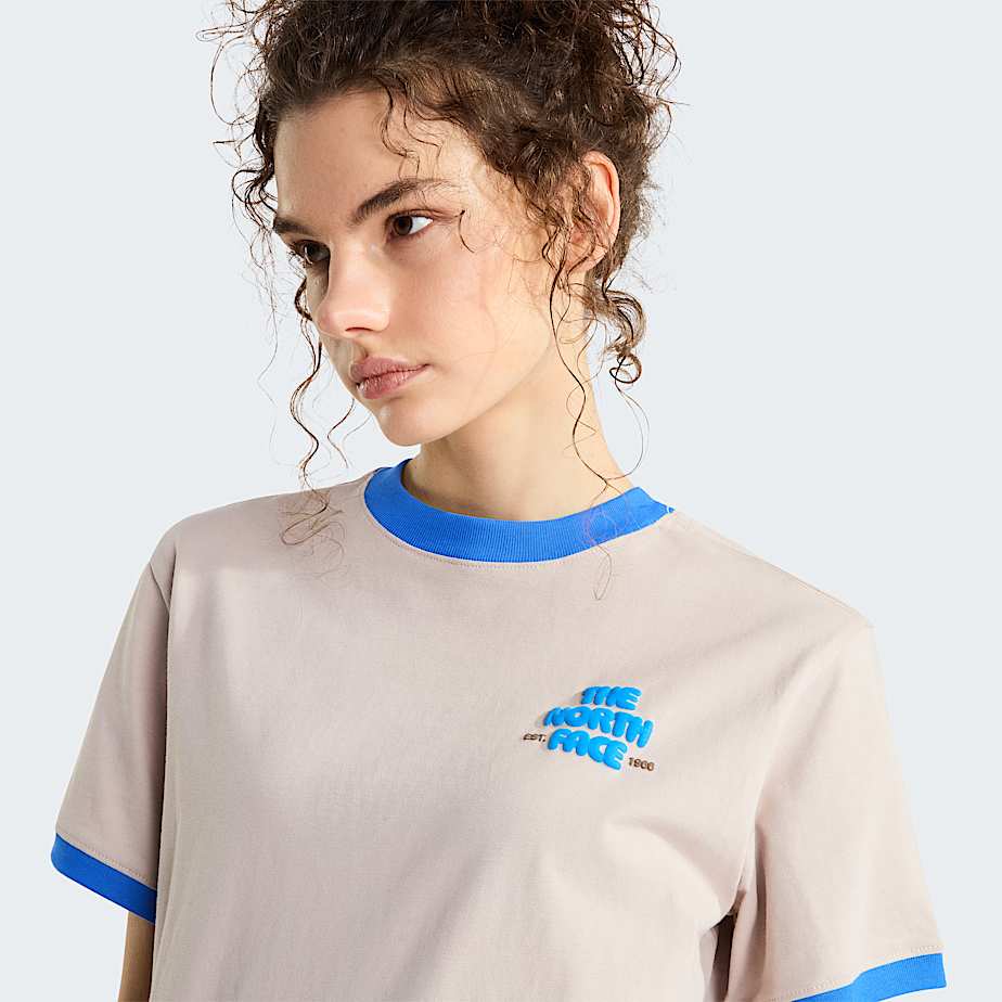 Tshirt Explore Fonts Relaxed con grafica da donna TNF ALT4