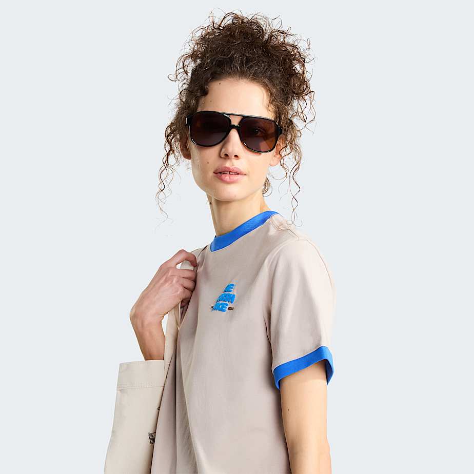Tshirt Explore Fonts Relaxed con grafica da donna TNF ALT5