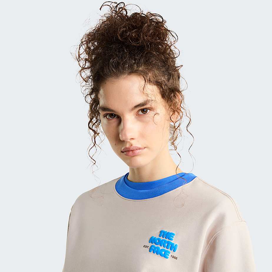 Felpa Explore Fonts Relaxed con grafica da donna TNF ALT4