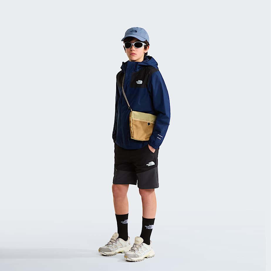 Boys Antora Rain Jacket TNF Summit Navy ALT1