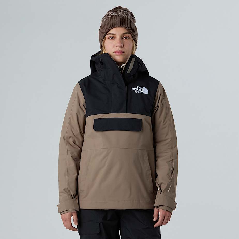 Womens Driftview Anorak TNF Mocha BrownTNF Black ALT4