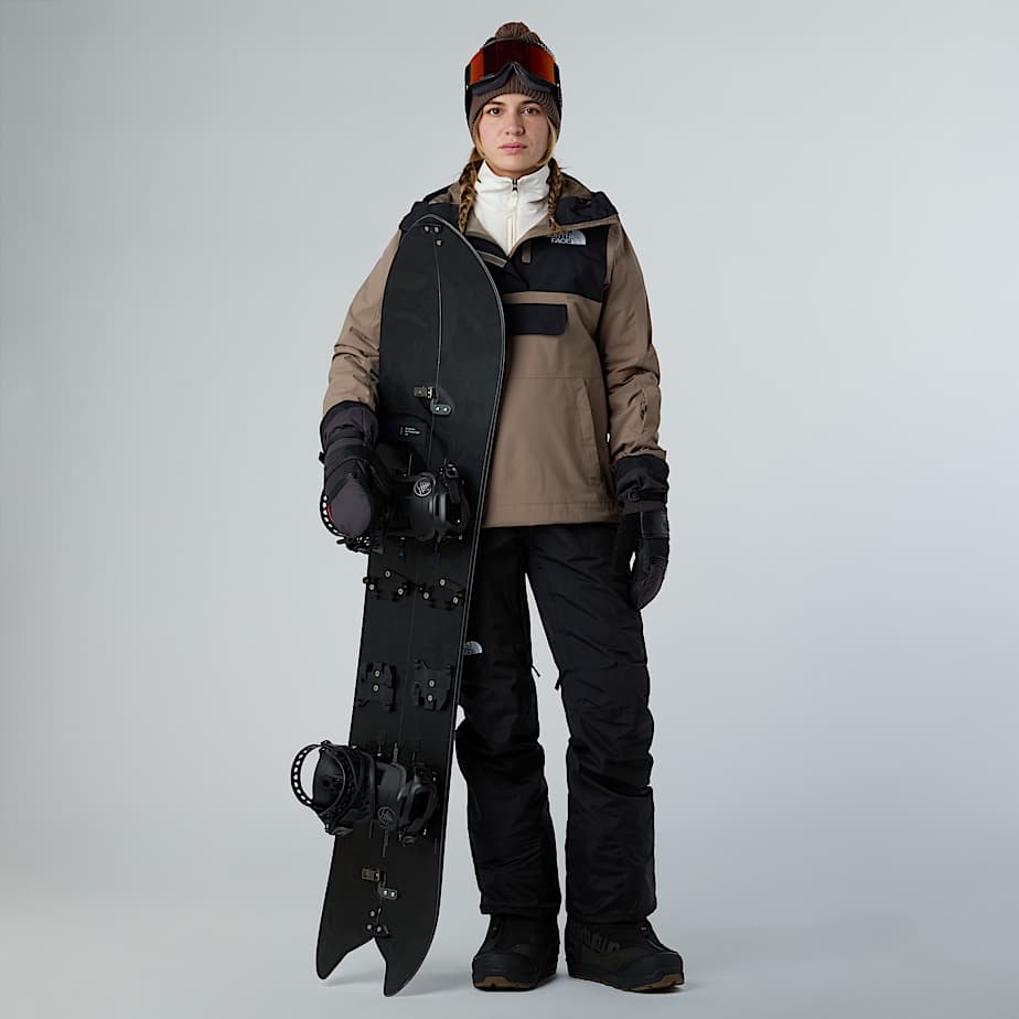 Womens Driftview Anorak TNF Mocha BrownTNF Black ALT7