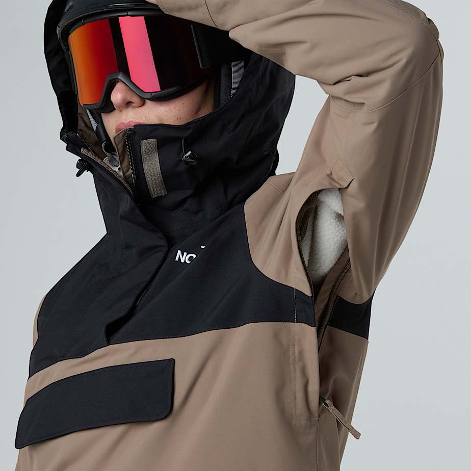 Womens Driftview Anorak TNF Mocha BrownTNF Black ALT9