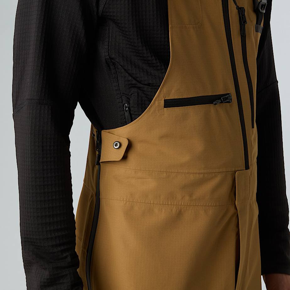 Mens Ceptor Bib Trousers TNF Utility BrownKhaki Stone ALT10