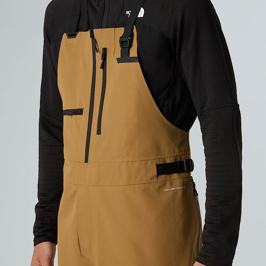 Mens Ceptor Bib Trousers TNF Utility BrownKhaki Stone ALT9