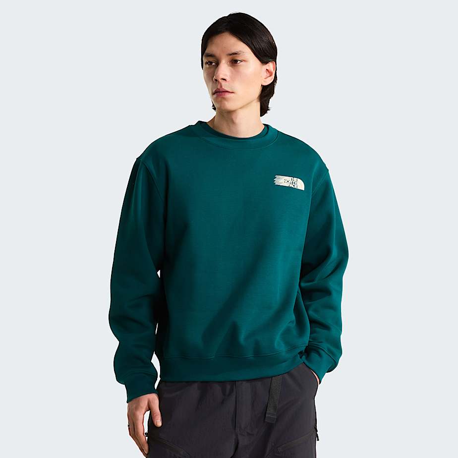 Sudadera holgada con estampado grfico Retro Trail para hombre TNF ALT1