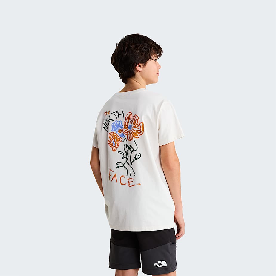 Tshirt descontrada Flower Scribble para adolescente TNF ALT3