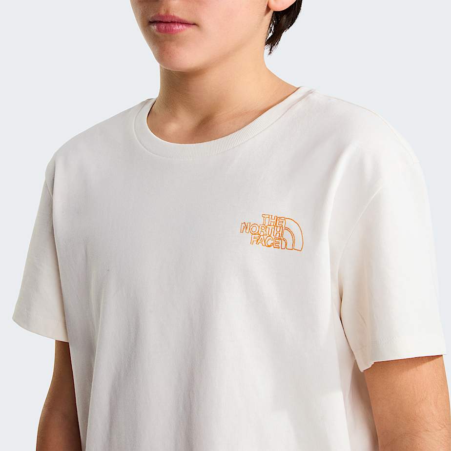 Tshirt descontrada Flower Scribble para adolescente TNF ALT4