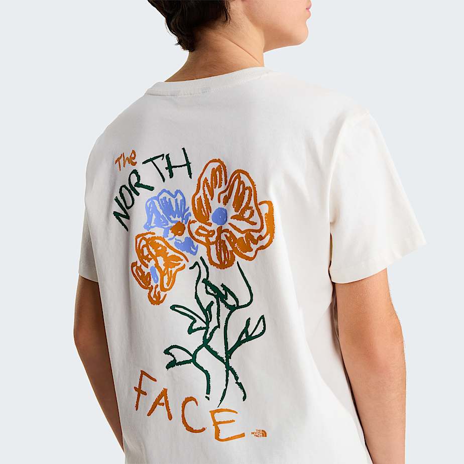 Tshirt descontrada Flower Scribble para adolescente TNF ALT5