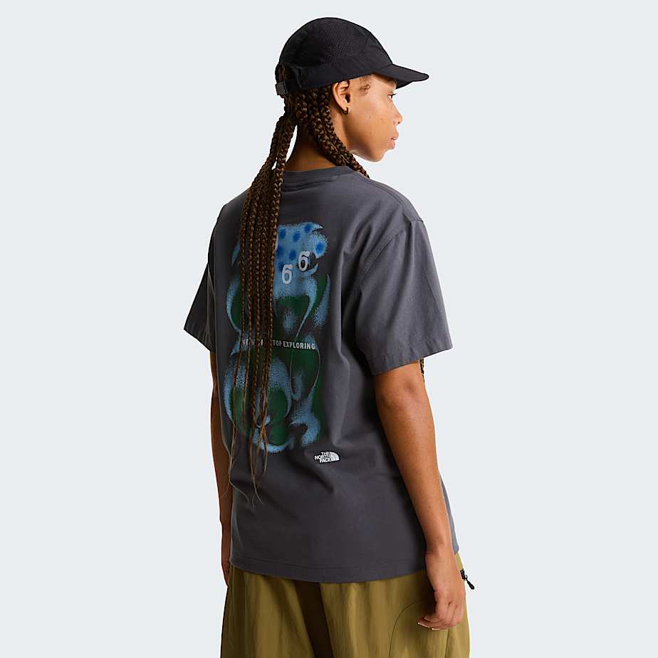 1966 Motion relaxt geschnittenes TShirt mit Grafik Unisex TNF Anthracite Grey ALT10