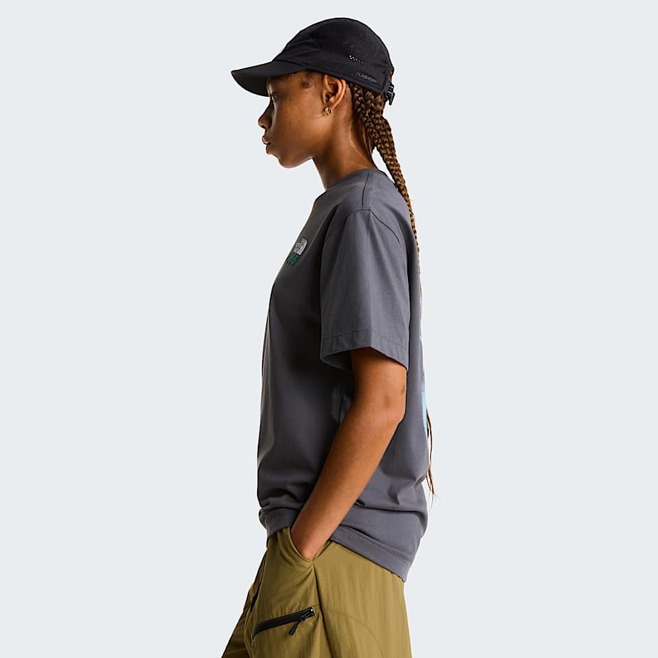 1966 Motion relaxt geschnittenes TShirt mit Grafik Unisex TNF Anthracite Grey ALT13
