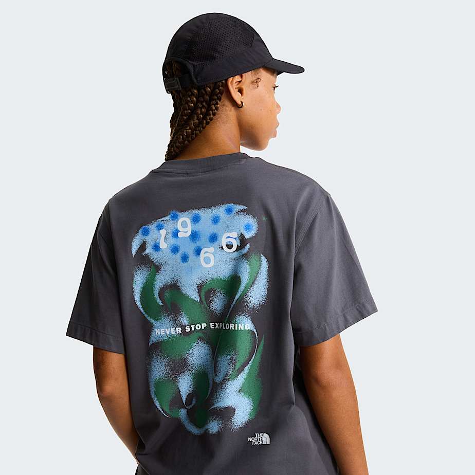 1966 Motion relaxt geschnittenes TShirt mit Grafik Unisex TNF Anthracite Grey ALT15