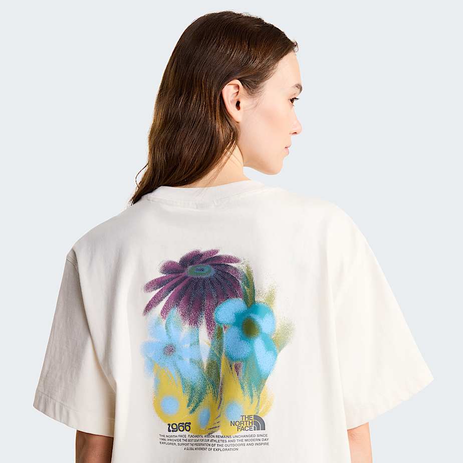 Unisex 1966 Flora Relaxed Graphic TShirt TNF White Dune ALT15