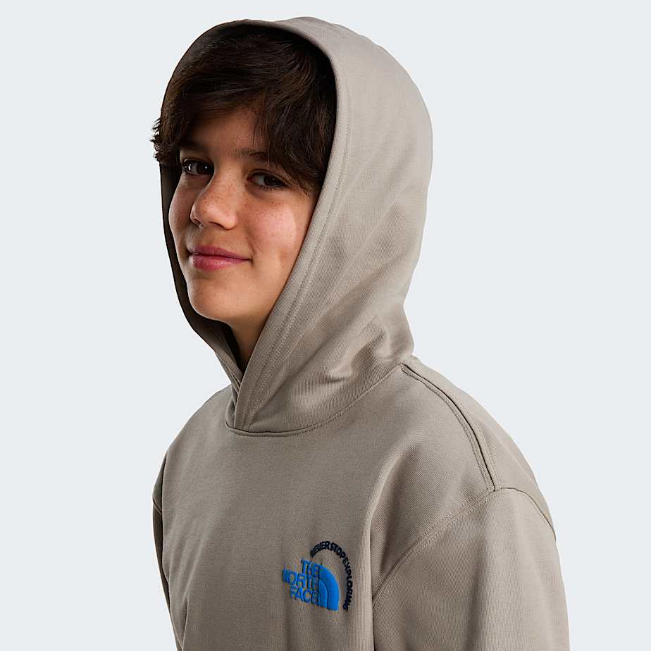 Sweat  capuche graphique dcontract Explore Fonts pour enfant TNF ALT4