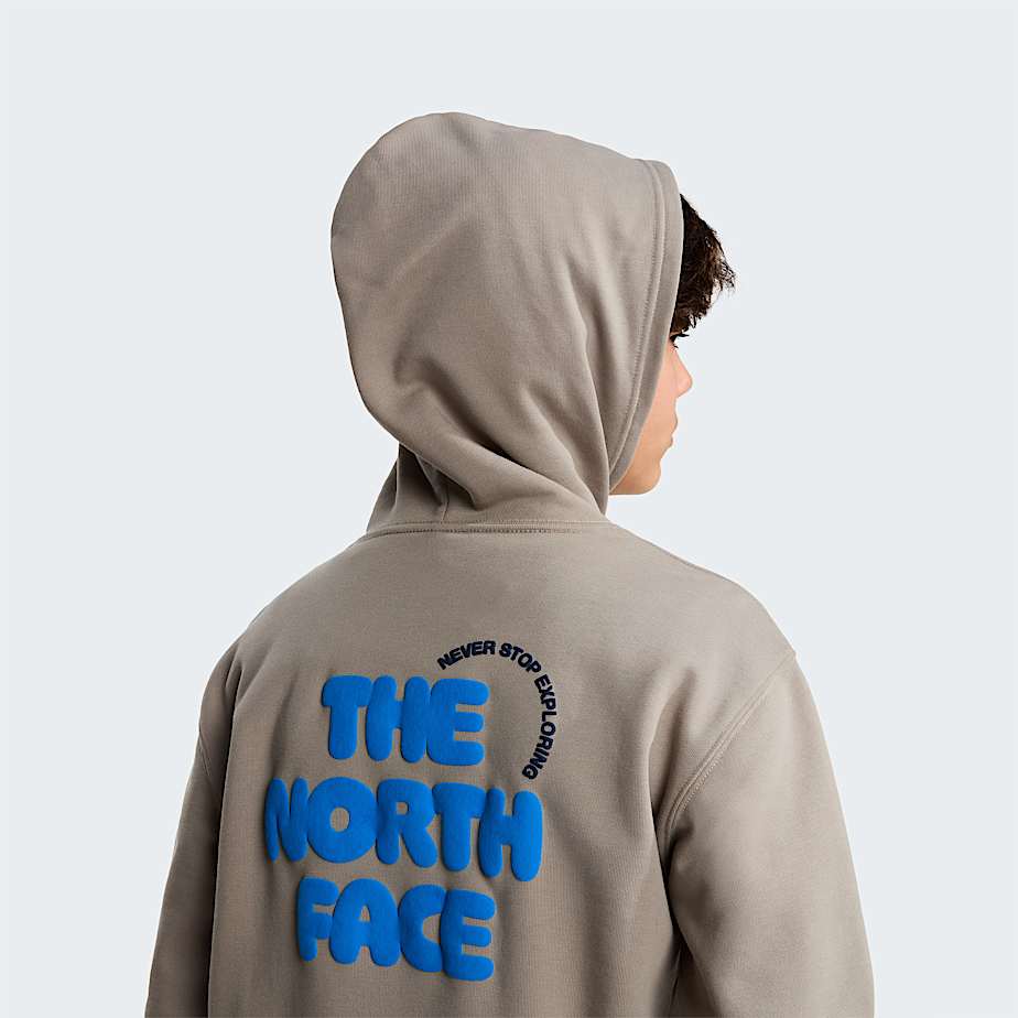 Sweat  capuche graphique dcontract Explore Fonts pour enfant TNF ALT5