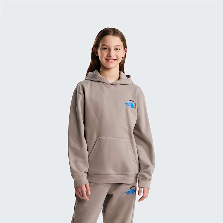 Sweat  capuche graphique dcontract Explore Fonts pour enfant TNF ALT13