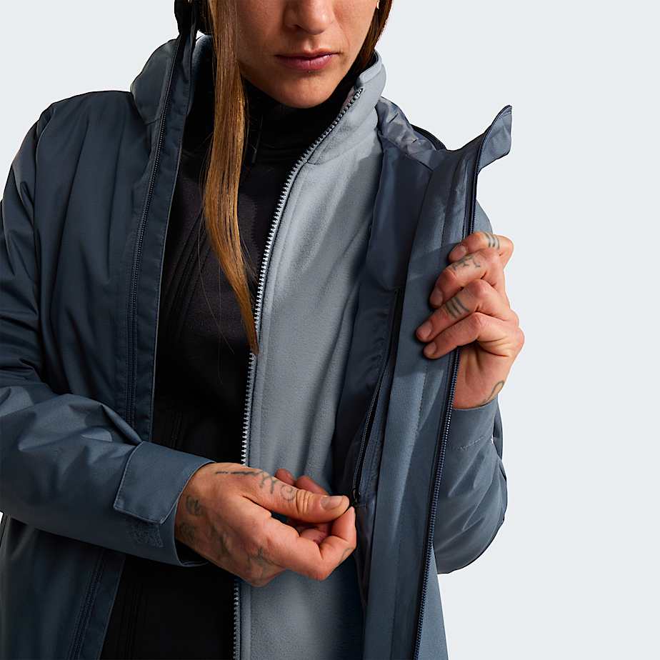 Veste Quest DryVent Triclimate 3en1 pour femme TNF Granite GreyFrost Grey ALT12
