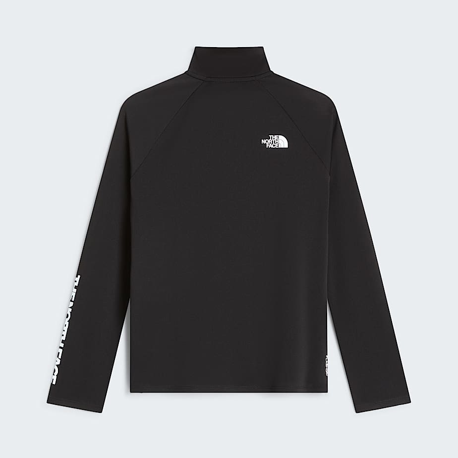 Haut manches longues et col zipp Flex Graphic pour fille TNF ALT1