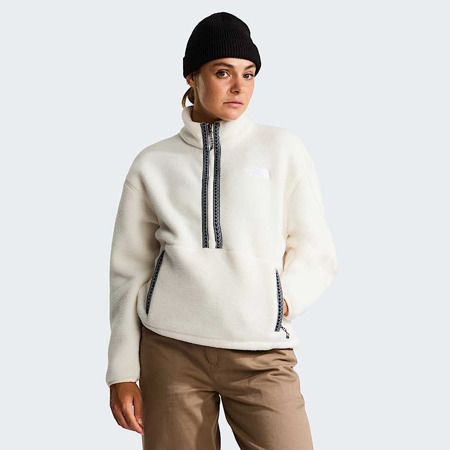 Damski polar z zamkiem o dugoci 14 wkadany przez gow TNF Fleeski TNF HERO