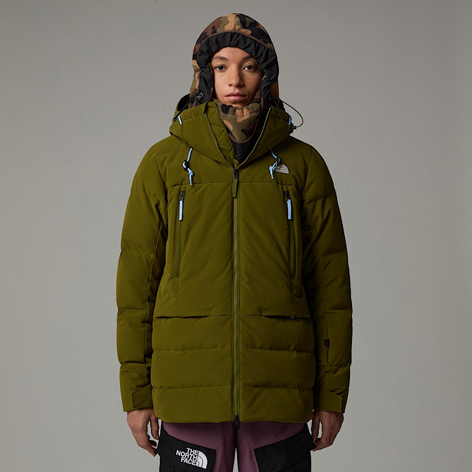 The North Face Pallie Daunenjacke Für Damen Forest Olive-forest Olive-tnf Black Größe L female