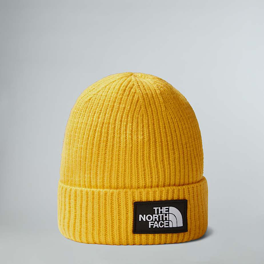The North Face Tnf Logo Box Beanie Mit Umschlag Summit Gold Größe Einheitsgröße male
