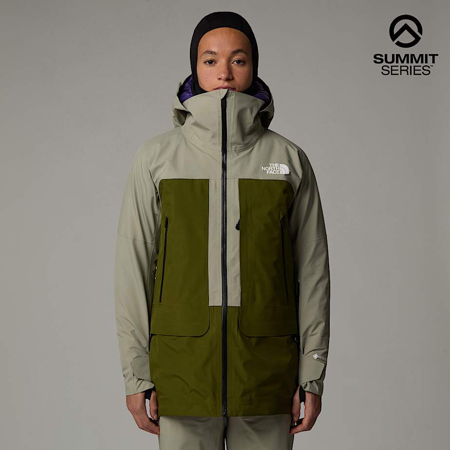 The North Face Summit Verbier Gore-tex® Jacke Für Damen Clay Grey-forest Olive Größe XL female