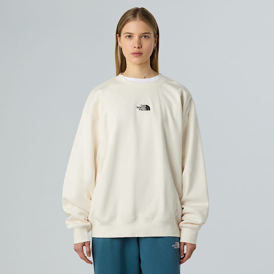 The North Face Essential Sweatshirt Für Damen White Dune Größe M female