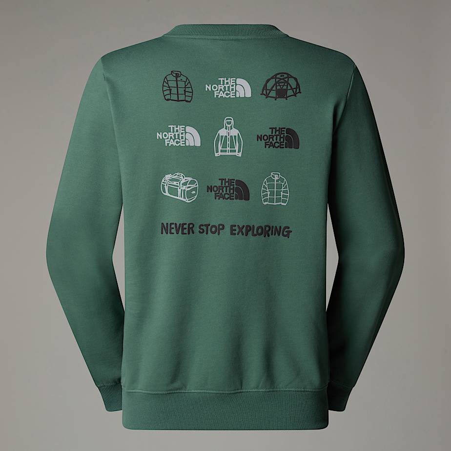 Sudadera con estampado gráfico Outdoor para hombre