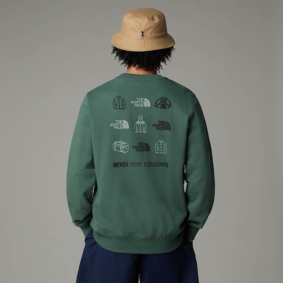 Sudadera con estampado gráfico Outdoor para hombre