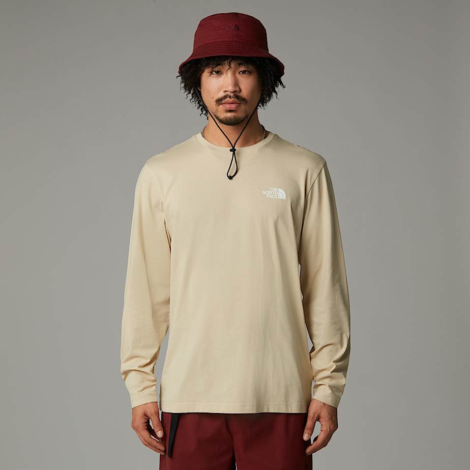 The North Face Simple Dome Langarm-shirt Für Herren Gravel Größe XS male
