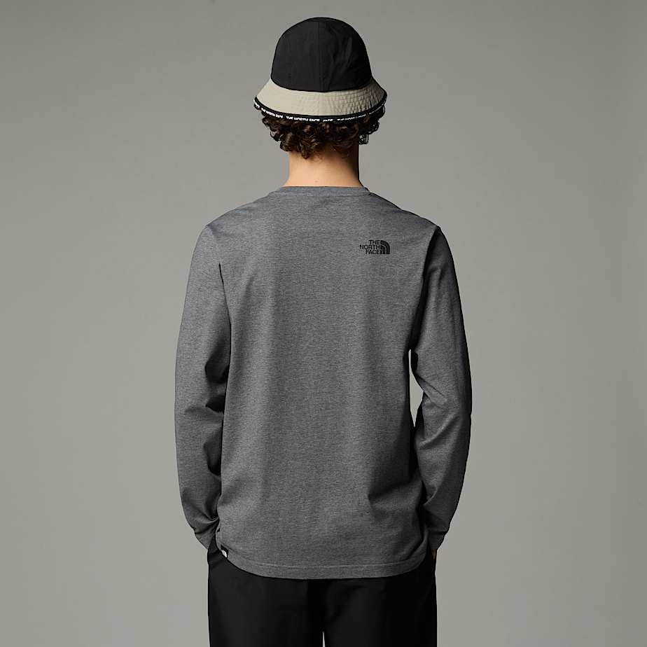 Men’s Long-Sleeve Simple Dome T-Shirt