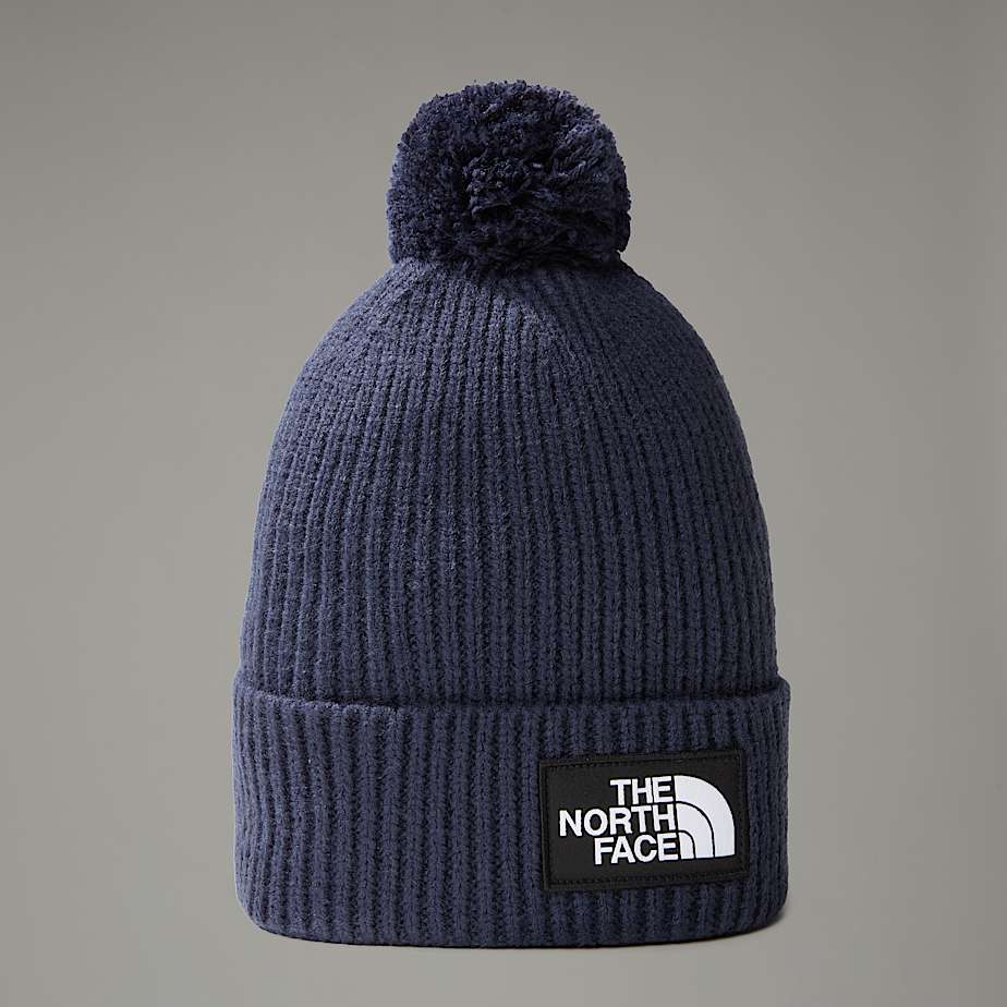 TNF Logo Box Pom Beanie - 1