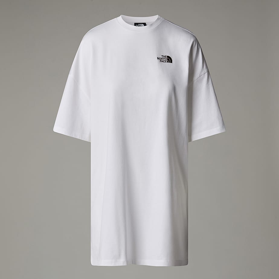 The North Face Simple Dome T-shirt-kleid Für Damen Tnf White-latte Größe S female