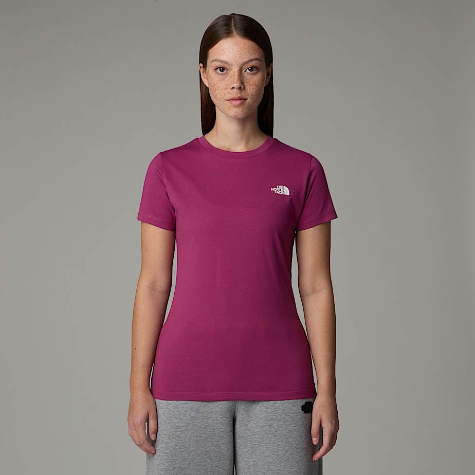 The North Face Simple Dome T-shirt Für Damen Cyber Berry Größe S female