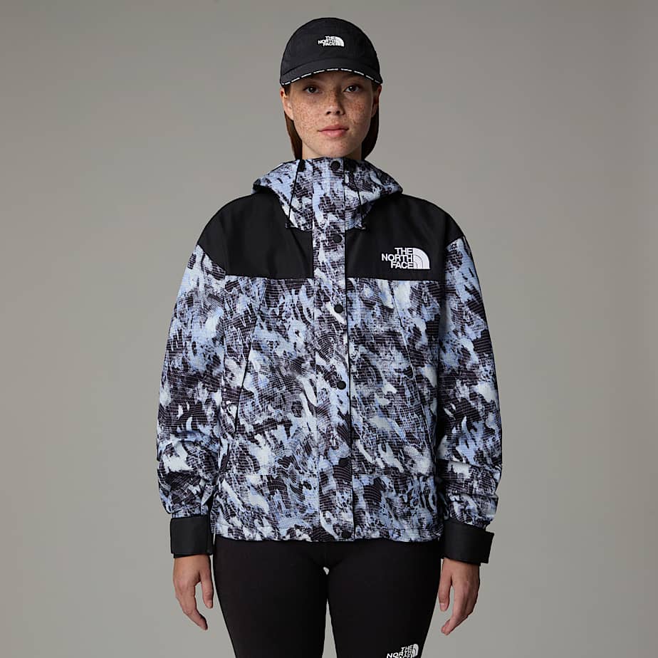 The North Face Dryvent™ Mono Mountain Jacke Für Damen Virtual Blue Trail Grid Print-tnf Black Größe XS female