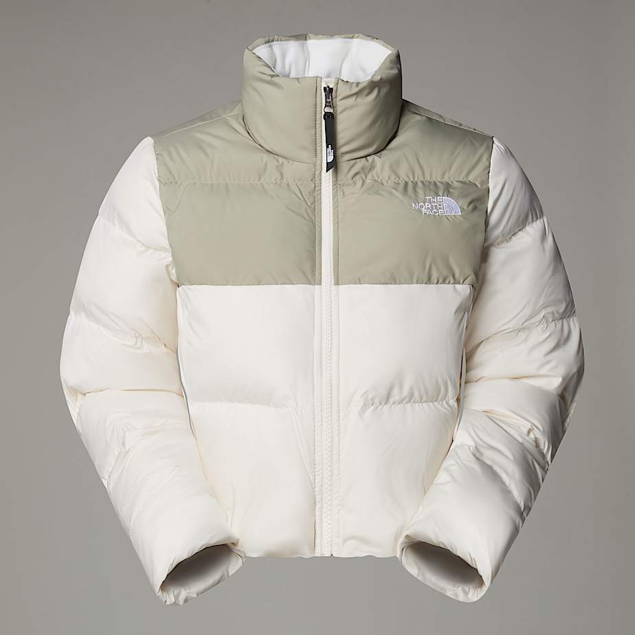 The North Face Saikuru Kurzgeschnittene Jacke Für Damen White Dune-clay Grey Größe M female