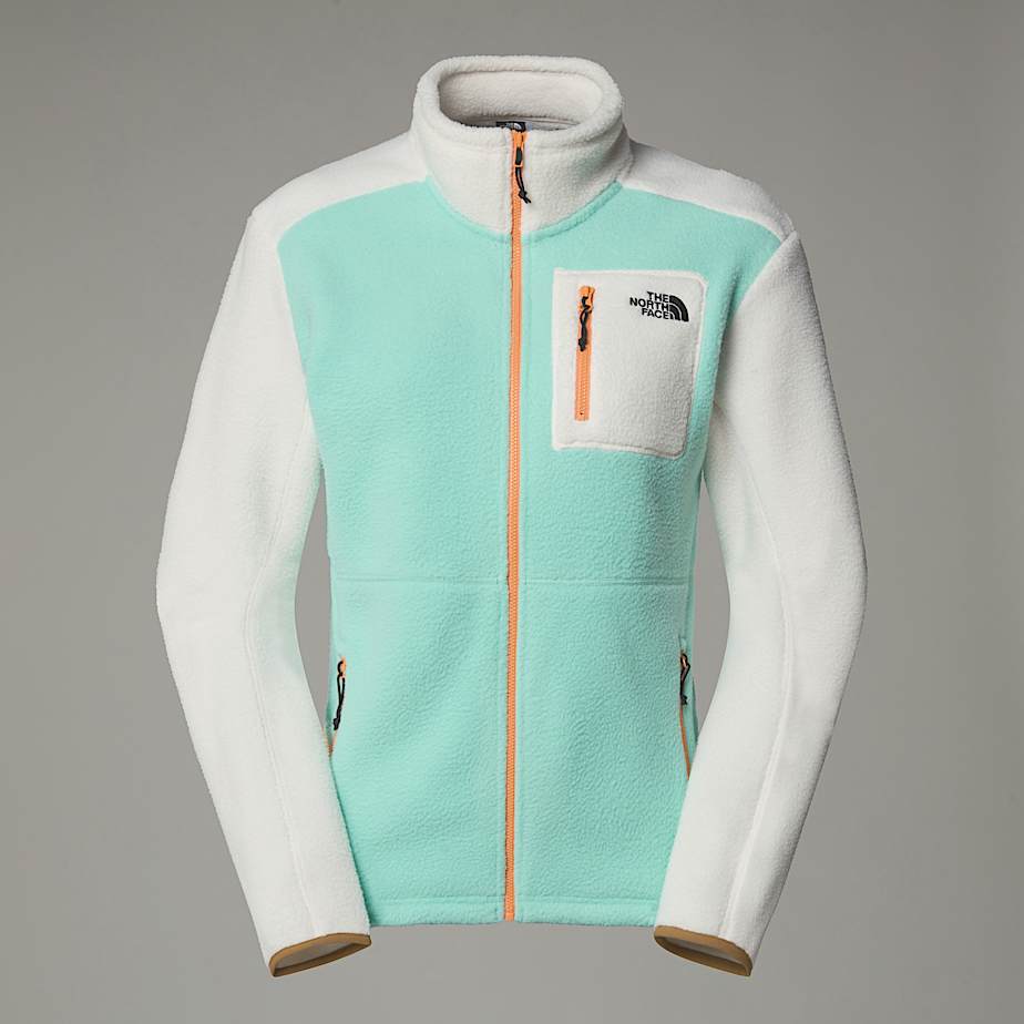 The North Face Yumiori Fleece-jacke Mit Durchgehendem Rv Für Damen Bright Foam-white Dune-papaya Größe XL female