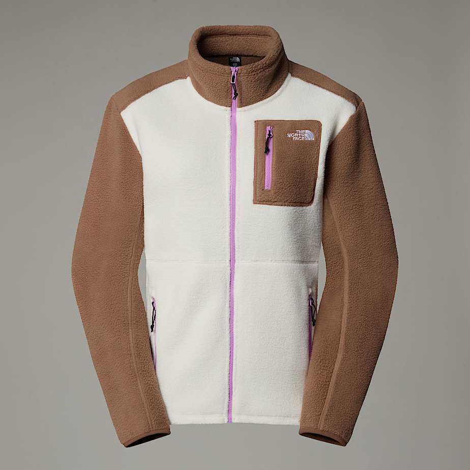The North Face Yumiori Fleece-jacke Mit Durchgehendem Rv Für Damen White Dune-latte-vibrant Verbena Größe XL female