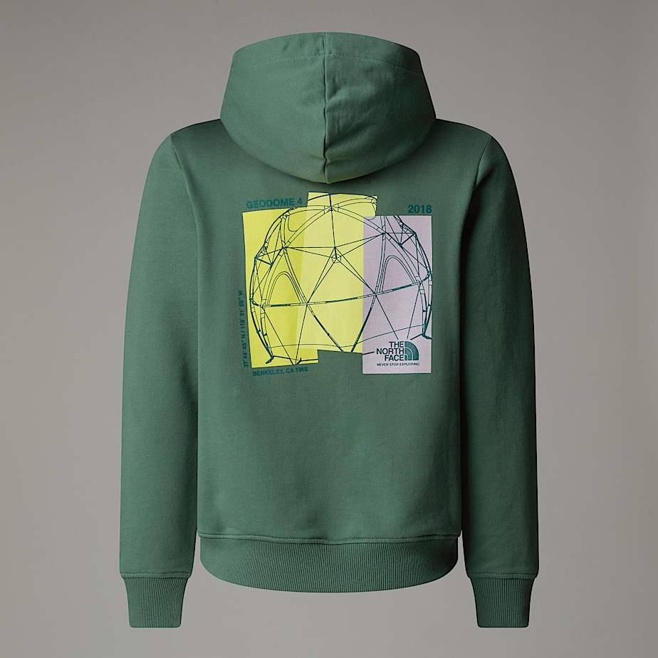 Sudadera holgada con capucha y estampado gráfico para niño