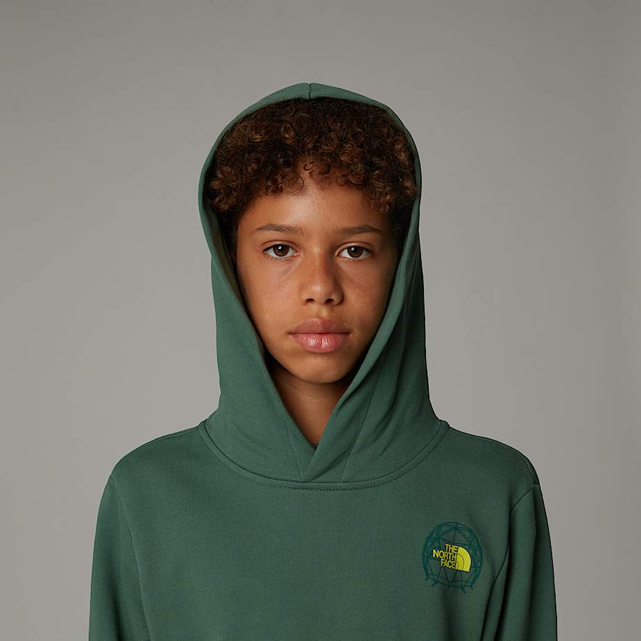 Sudadera holgada con capucha y estampado gráfico para niño
