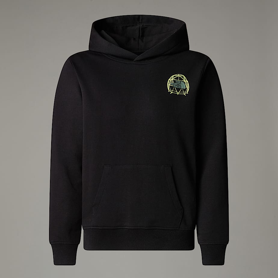 The North Face Relaxt Geschnittener Kapuzenpullli Mit Grafik Für Jungen Tnf Black Größe XS male