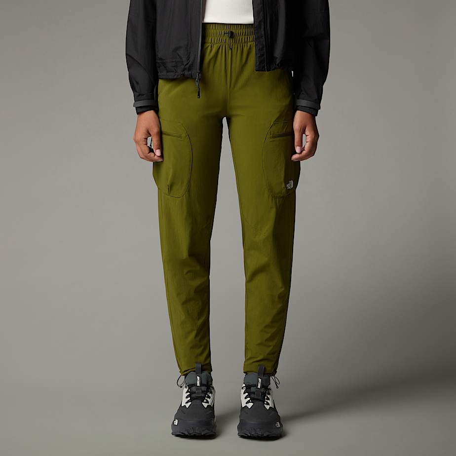 The North Face Verstaubare, Normal Geschnittene, Gerade Jogginghose Für Damen Forest Olive-npf Größe S female