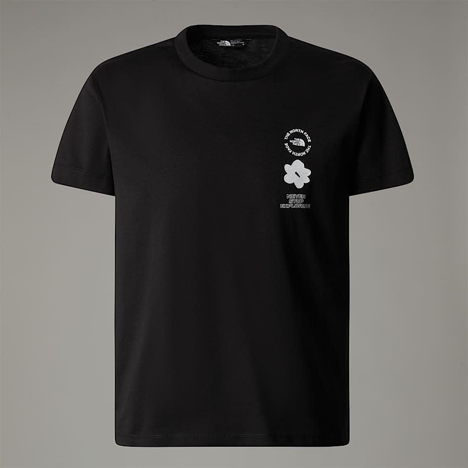 Dziewczęcy luźny T-shirt z grafiką Flower - 9