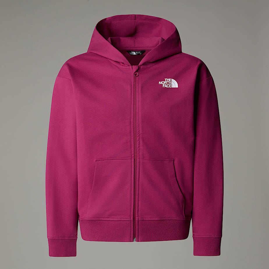 Girls's Oversized Light Full-Zip Hoodie