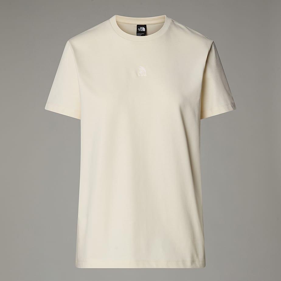 The North Face Rmst Logo Relaxt Geschnittenes T-shirt Für Damen White Dune Größe XS female