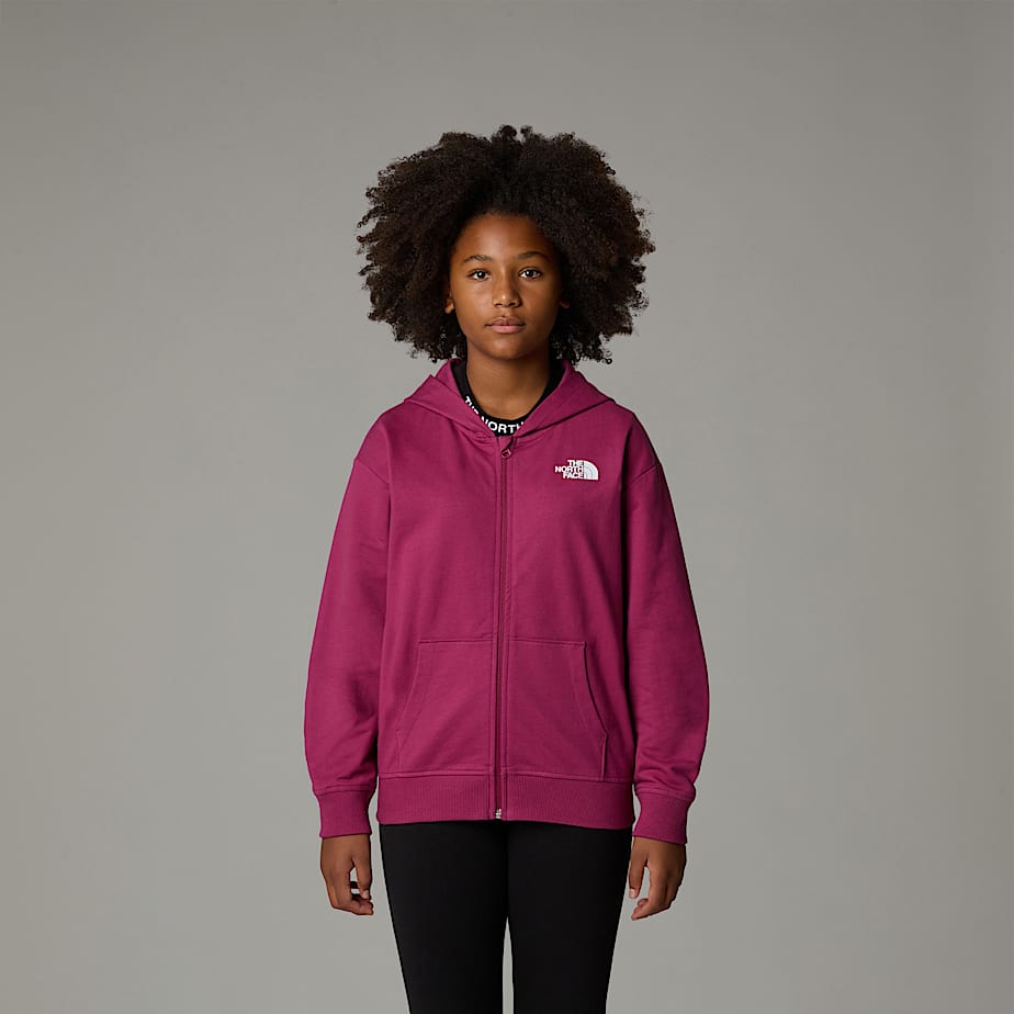 Girls's Oversized Light Full-Zip Hoodie