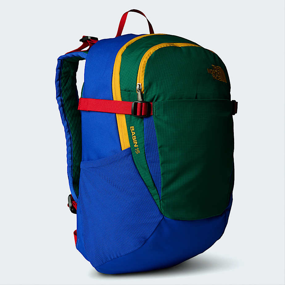 The North Face Basin 15-liter-rucksack Tnf Green-tnf Blue Größe Einheitsgröße male