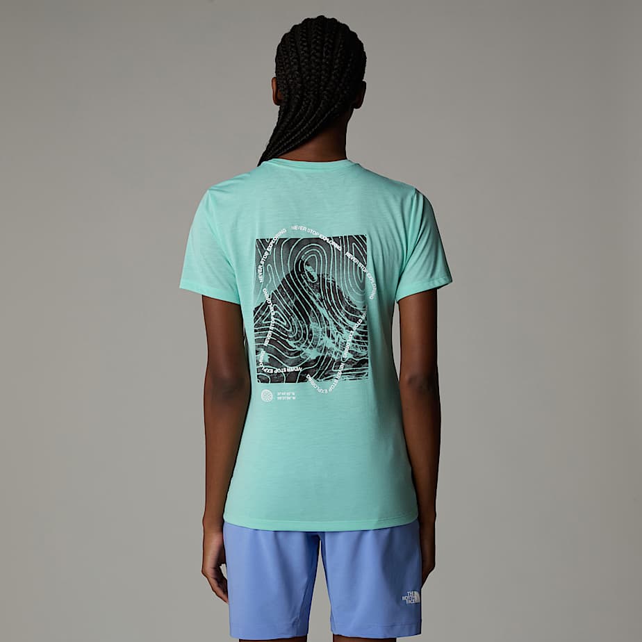 The North Face Foundation Half Dome T-shirt Mit Grafik Für Damen Bright Foam Größe S female
